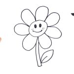 como dibujar una flor facil